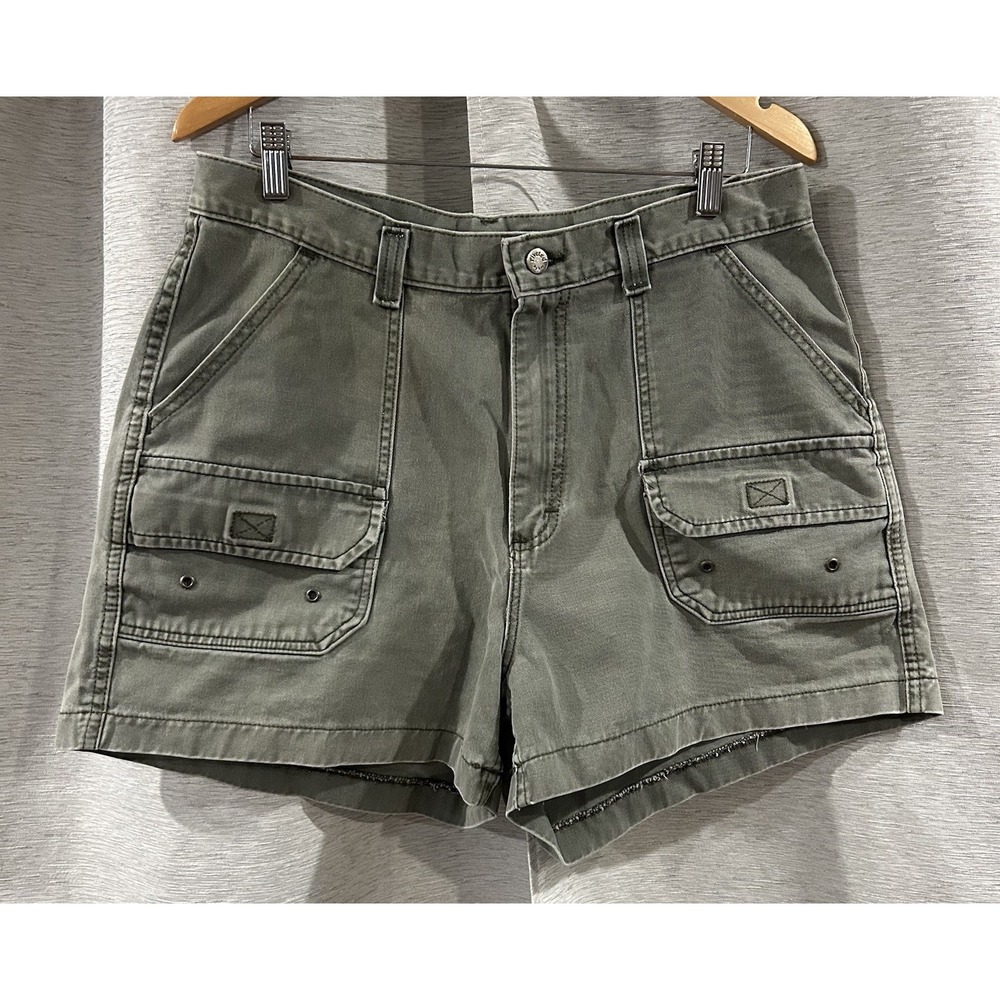 Vintage‎ Riveted By LEE Cargo Hiking Shorts Green Outdoor